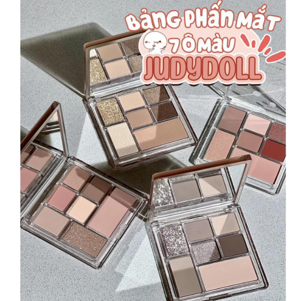 Bảng Phấn Mắt 7 Ô Màu Judydoll All-In-One Palette For Your Full Face 8.5g